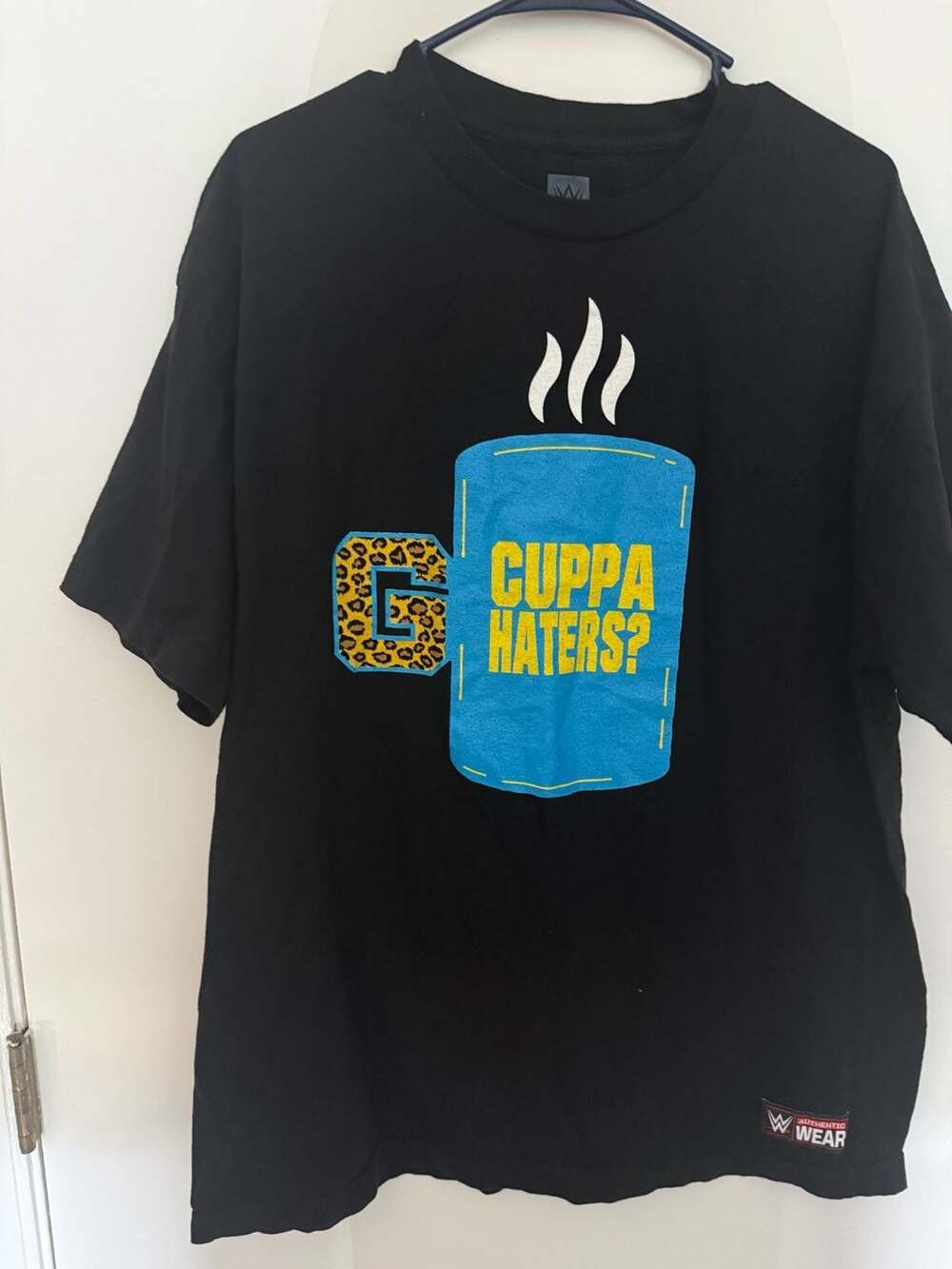 WWE Enzo Amore & Big Cass Cuppa Haters Graphic T-Shirt Black Men's XL
